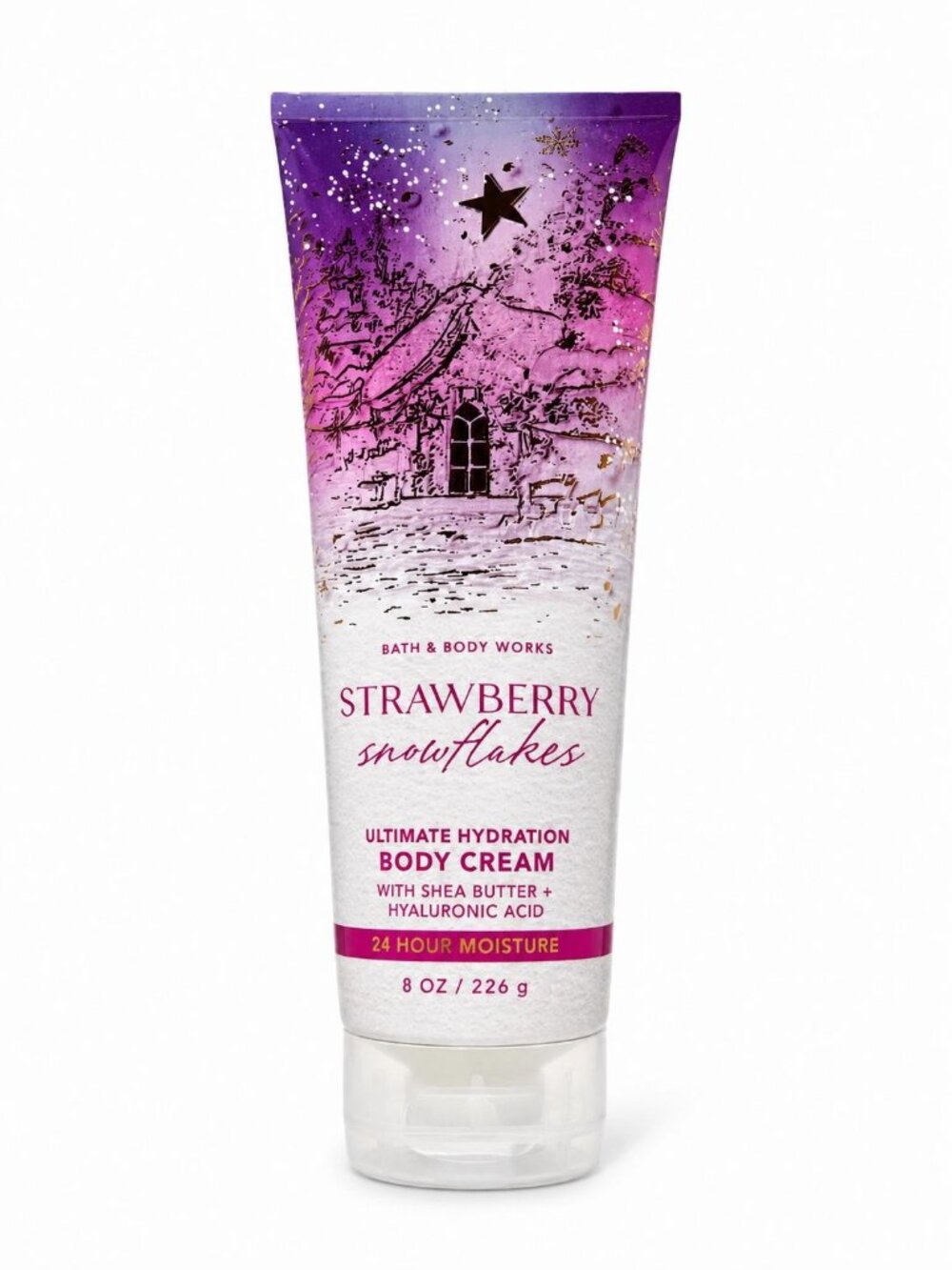Bath & Body Works Strawberry Snowflakes Ultra Shea Body Cream 8 oz NEW